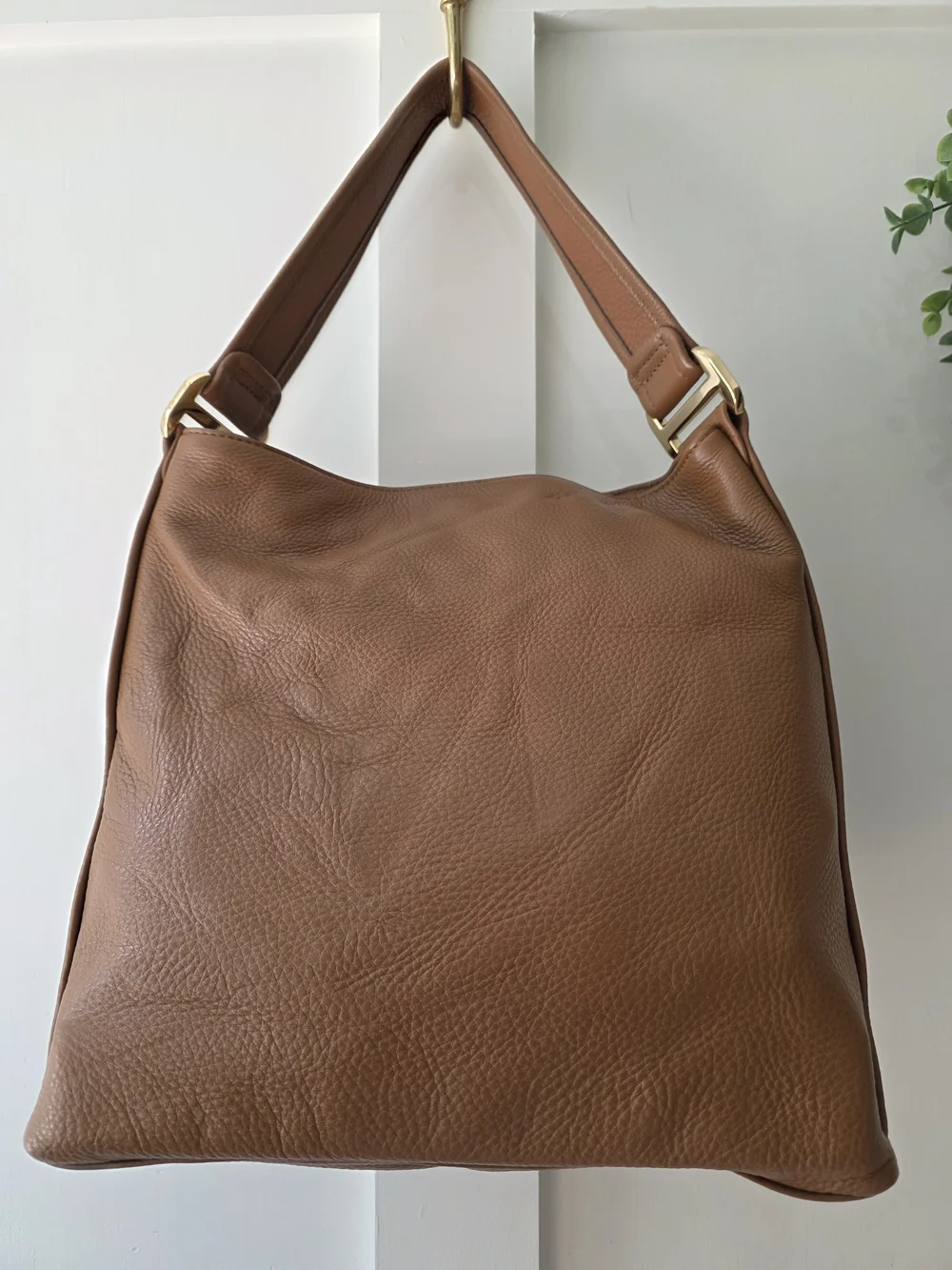 Michael Kors Caramel/Cognac Brown Leather Shoulder Bag